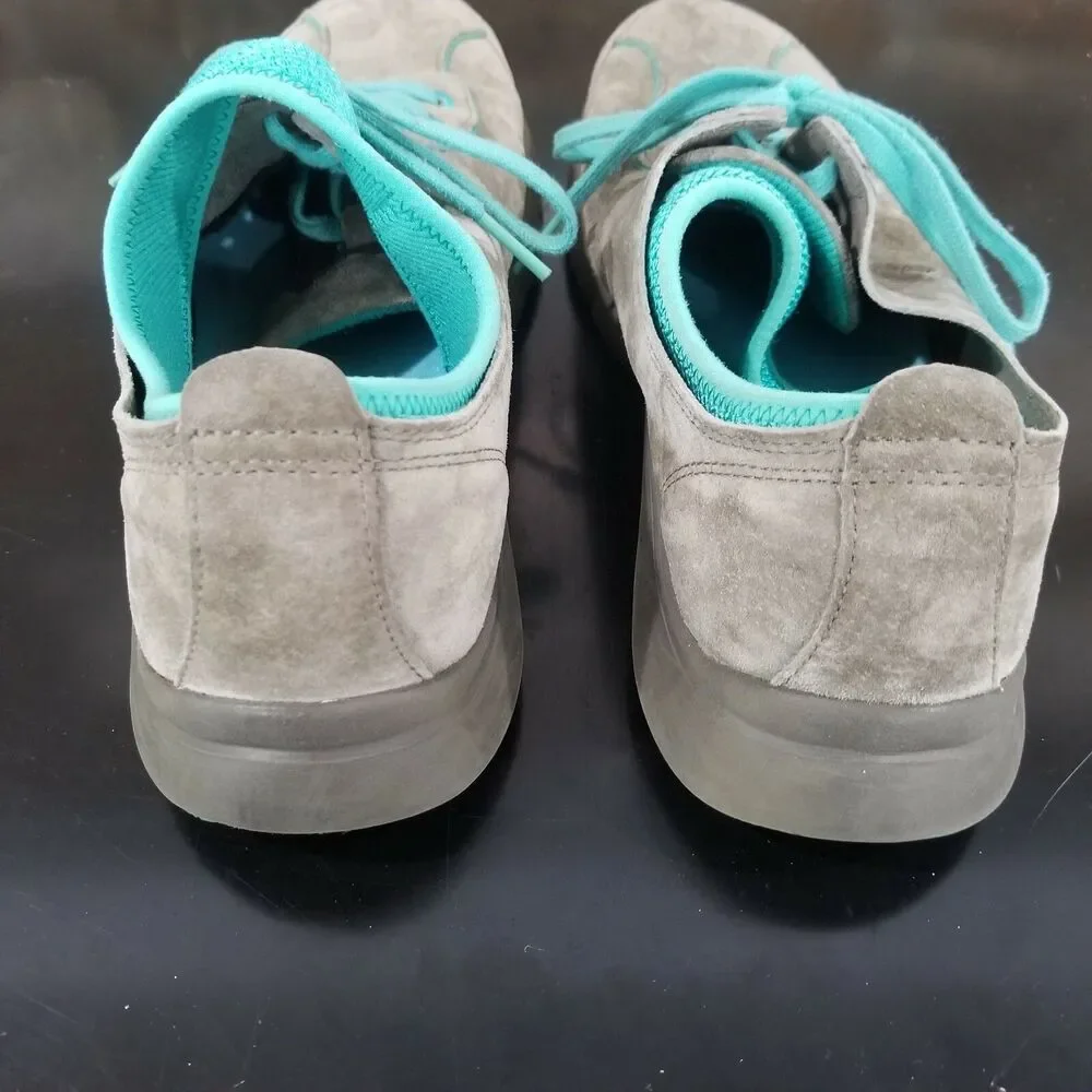 DANSKO Elise gray Suede Leather Lace-Up Comfort Walking Shoes-Size 39Eu/ 8-8.5